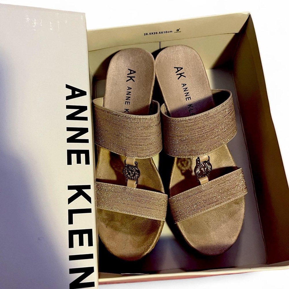 Anne Klein Women's Gold Sandals